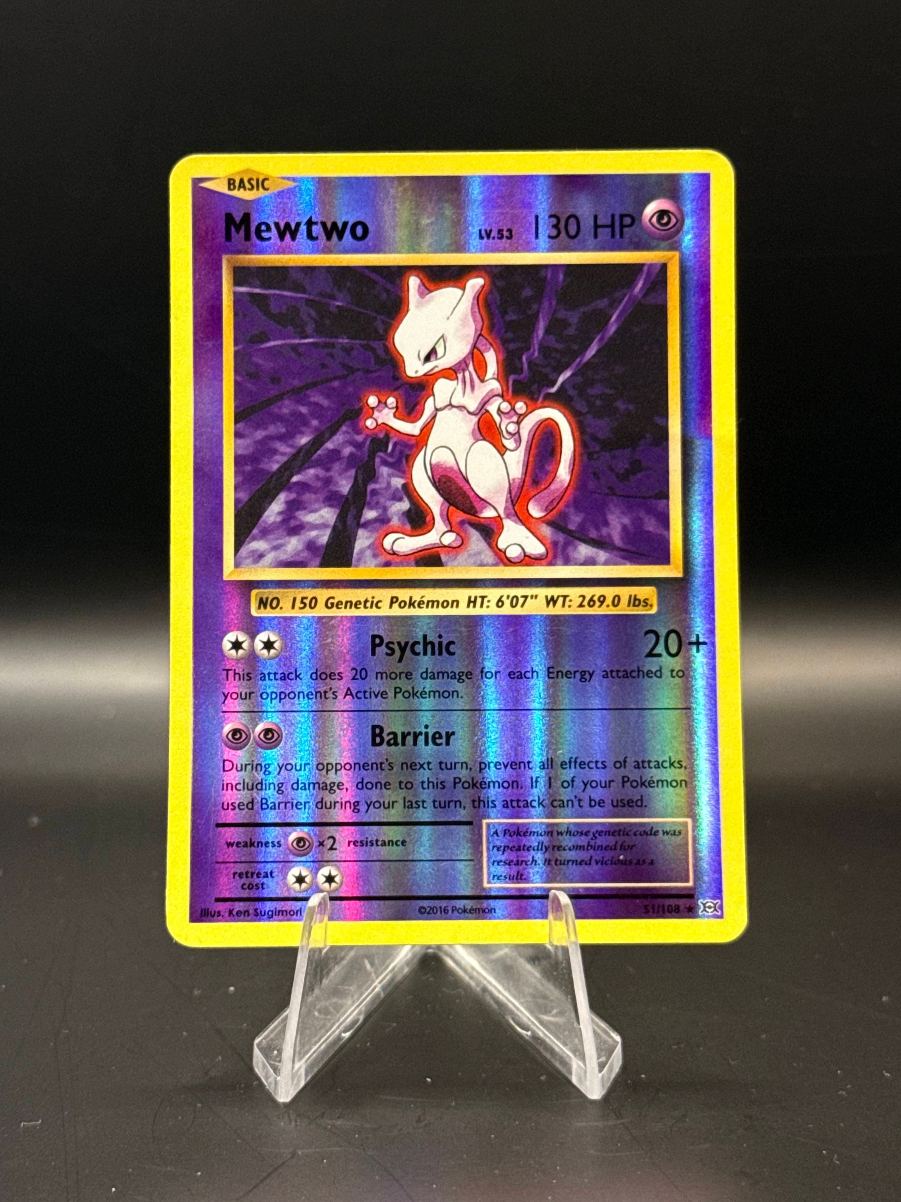 Mewtwo Evolutions Reverse holo